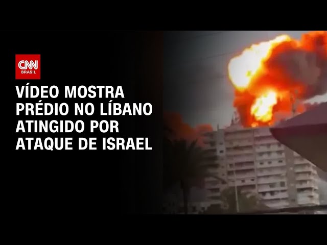 Prédio no Líbano é atingido por ataque de Israel; veja momento | CNN BRASIL
