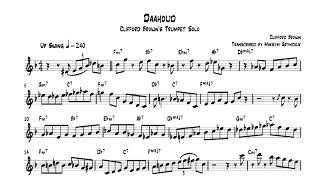 Clifford Brown - Daahoud Trumpet Solo