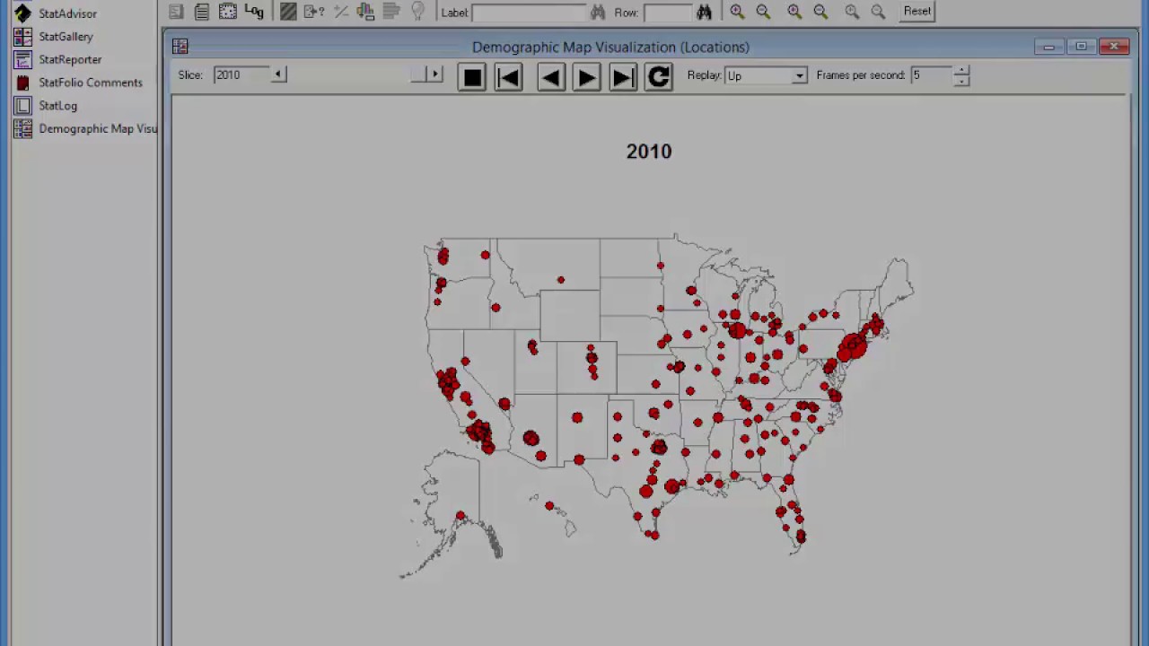 Dynamic Demographic Maps by Location