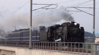 preview picture of video '東北本線 D51-498 SLイーハトーブいわて物語号 試運転 Steam locomotive'