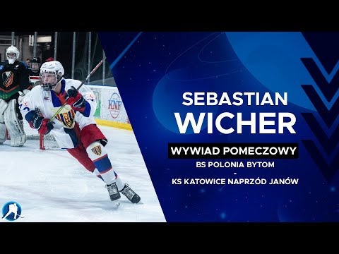 Sebastian Wicher po meczu MHL: BS Polonia Bytom - KS Katowice Naprzód Janów