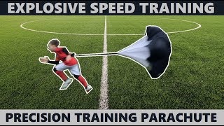 Sprint Training with Resistance Parachute | Parachute Running | Precision Training Parachute Review
