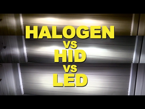 Halogen vs HID vs LED