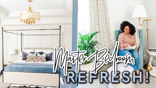 BEDROOM MAKEOVER REFRESH! | New Canopy Bed & New Paint! | MASTER BEDROOM DECORATING IDEAS