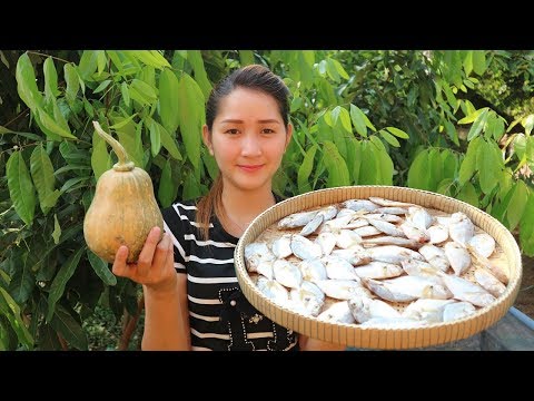 Yummy Pumpkin Fish Edible Amaranth Soup Recipe - Pumpkin Fish Edible Amaranth Soup Cooking - Cooking Video