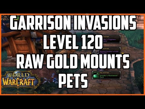 Gamer : Wow Best Gold Making Guides 8.2  Garrison Invasions Easy Raw gold