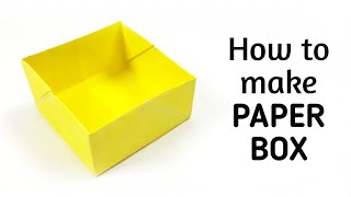 How to make an origami paper box - 2 | Origami / Paper Folding Craft, Videos and Tutorials.