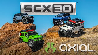 Axial SCX30 Ford Bronco 4WD 1:30 RTR modrý