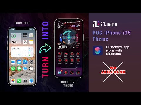 ROG Phone Theme On iPhone : Customize home screen icon on iphone
