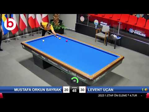 MUSTAFA ORKUN BAYRAK & LEVENT UÇAN Bilardo Maçı - 2023 1.ETAP ÖN ELEME-4.TUR