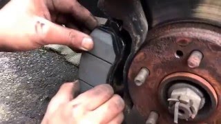 2003 Mitsubishi Galant front brake pad change