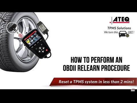 OBD TPMS Relearn Procedure Toyota Corolla
