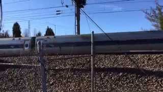 preview picture of video 'HIGH SPEED Amtrak In Rosedale, MD Going into Baltimore, MD'