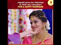Jagathi Blesses The Happy Couple ️ As Jagathi Bestows Her Blessings Upon Rishi And Vasudhara