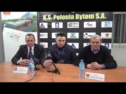 Konferencja prasowa po meczu Polonia Bytom - Polonia Warszawa