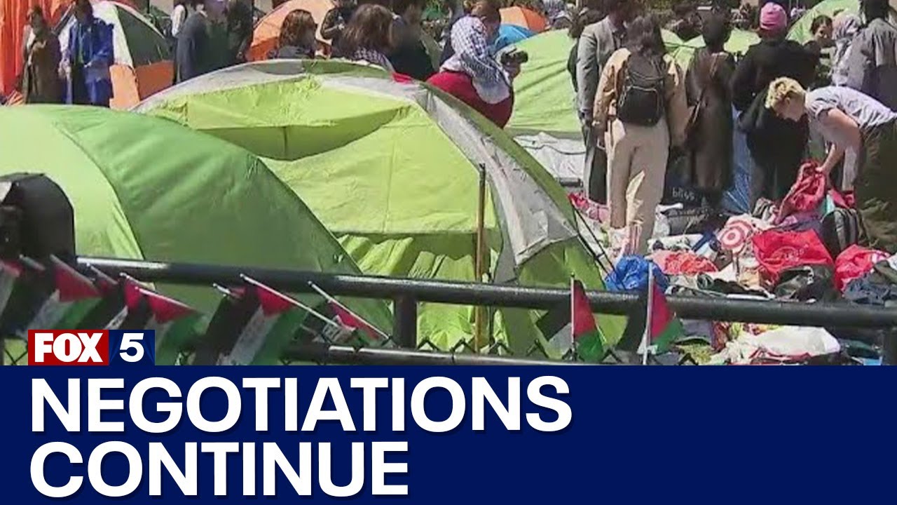 Negotiations continue over Columbia protests