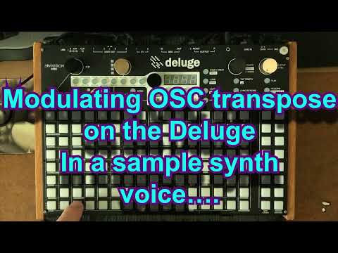 Synthstrom Deluge - exploring synth voice Oscillator transposing with modulation…
