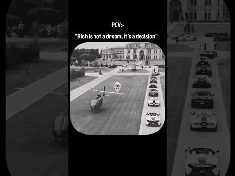 “Rich is not a dream, it’s a decision 💭💸”like and subscribe for more content.