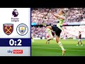Doppelpack beim Liga-Debüt | West Ham United - Manchester City 0:2 | Highlights - Premier League 22