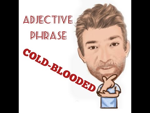 English Tutor Nick P Adjective Phrase (97) Cold-blooded - Origin - Two Meanings