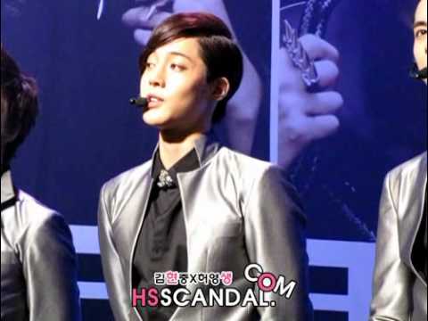 [FANCAM] 100613 Fan meeting Talking - Young Saeng,Hyun Joong.flv