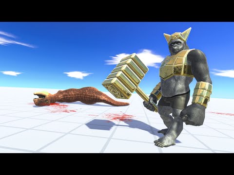 1v1 Armed Team vs Dinosaurs Team - Animal Revolt Battle Simulator