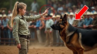 Female Veteran Humiliated At Dog Showcase — Until She Gave The Signal To Her German Shepherd…