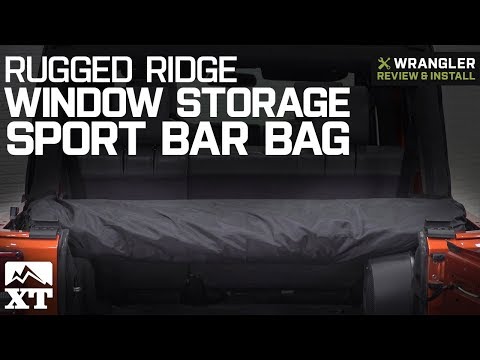 Jeep Wrangler Rugged Ridge Window Storage Sport Bar Bag - Black (2007-2018 JK & JL) Review & Install
