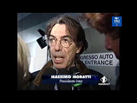 1998-99 (7^ - 01-11-1998) INTER-Bari 2-3 Intervista Moratti - Estratto Italia1 Sport
