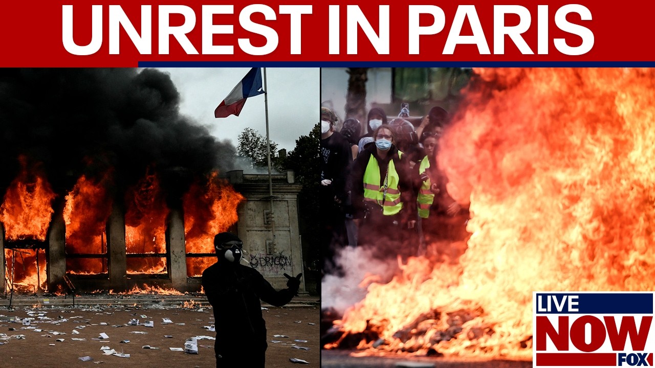 France riots: Protesters clash with police, set fires in Paris