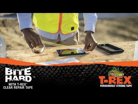 Bite Hard™ with T-Rex® Clear Repair Tape