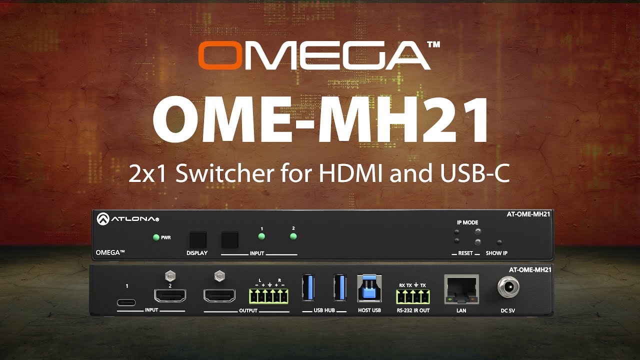 Omega OME-MH21 — Two-Input Switcher