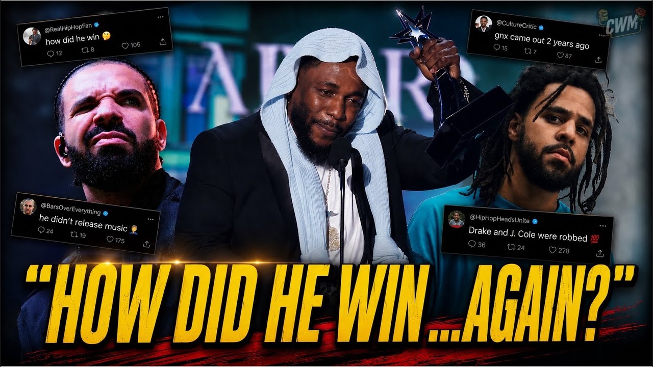 Drake and J. Cole Fans Cry After Kendrick Lamar Wins Big at The BET Awards