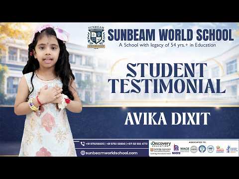 Student Testimonial — Sunbeam World School