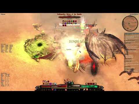 Grim Dawn "Dawn of Masteries" Mod - 50 second Callagadra kill with "Infernal Knight" build