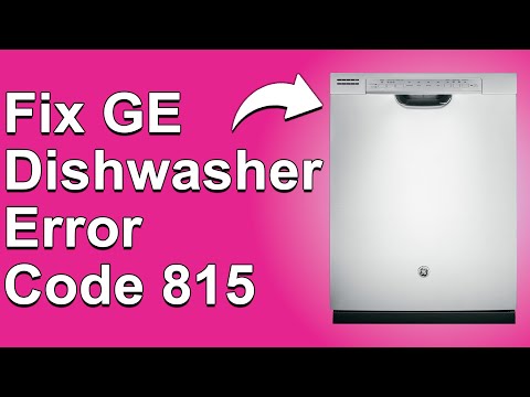 GE Dishwasher Error Code 815 (Control Board Problem -Why It Happens, And Ways To Fix It)