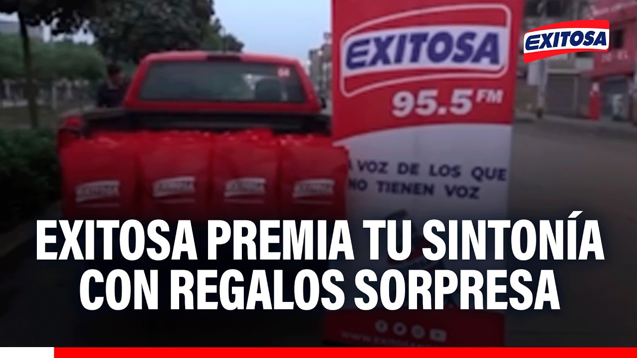 🔴🔵 Exitosa premia tu sintonía con regalos sorpresa para los 20 primeros conductores