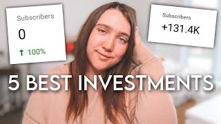 5 MASSIVE Ways to Invest in Your Growth as a YouTube Creator