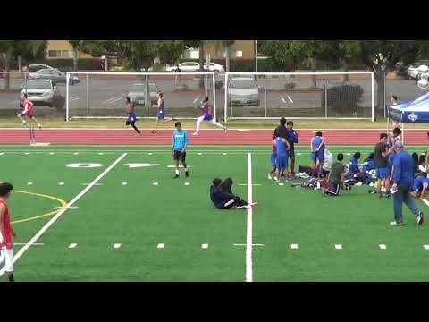 VarB 400m vs Fountain Valley 3-21-18 - Los Alamitos Boys