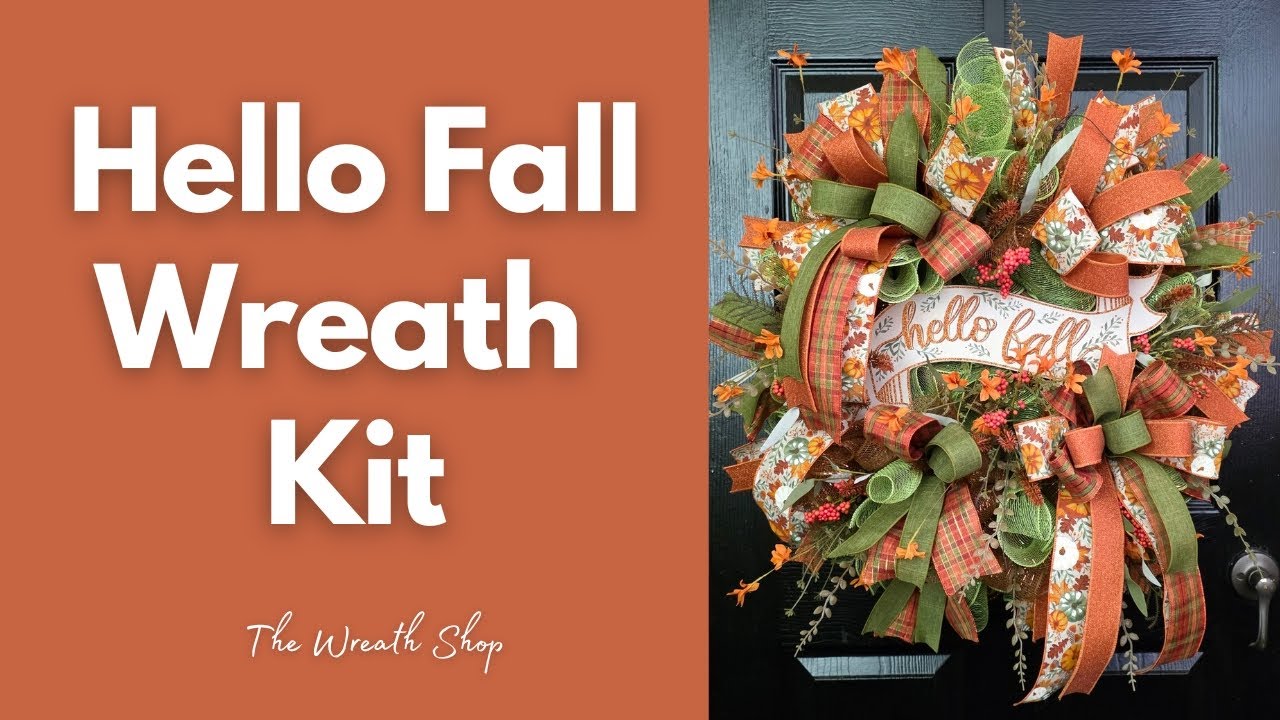 Hello Fall Wreath Kit - Facebook Live