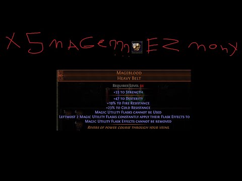 MageBlood Gamble Poe 1500 exalt in 4 days