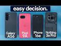 BEST Midrange Phone 2025 Galaxy A56 Vs Pixel 9a Vs IPhone 16e Vs Nothing 3a Pro