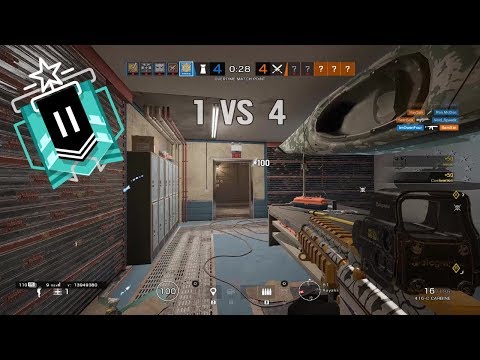 4-4 Overtime Match Point 1v4 Clutch - Rainbow Six Siege