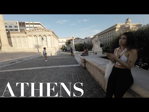 Atenas, Grécia | Omonia até a Praça Syntagma | Verão de 2023 [4K HDR]