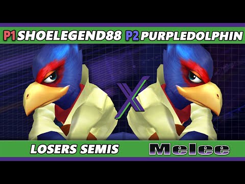 S@X 518 Losers Semis - shoelegend88 (Falco) Vs. PurpleDolphin (Falco) Smash Melee - SSBM
