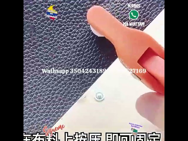 Vídeo relacionado con Wenrescry Juego de 200 botones a presión con alicates, kit de botones de presión de metal de 9,5 mm, 10 colores, manualidades para ropa infantil, ropa, bolsos, hechos a mano, reparación, sin costura