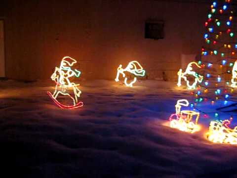 Train and Snowmen Skiing