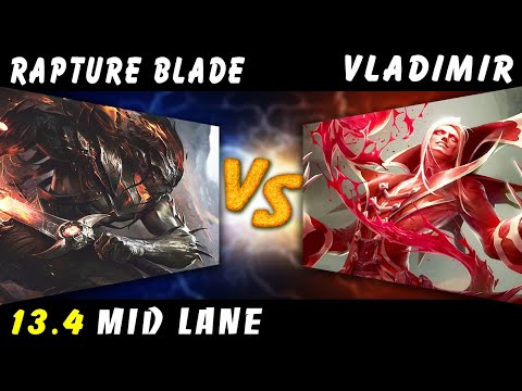 Rapture Blade - Yasuo vs Vladimir MID Patch 13.4 - Yasuo Gameplay