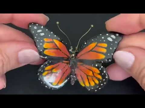 Polymer Clay Monarch Butterfly . Easiest Tutorial