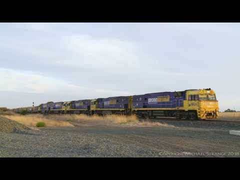 Five NR Class Locomotives on MP2 - PoathTV Australian Trains & Railways